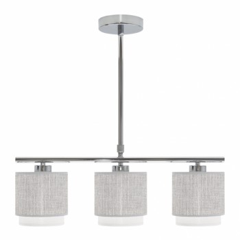 Distribuidor - Lâmpadas Diversas | Lâmpadas Modernas | LAMPARA KENYA 3XE14 GRIS/BLANCA REGX56X14 CM Ref: 111053028